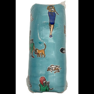 Kringle Express 60" x 80" Glamorous Holiday Throw Cats White